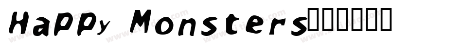Happy Monsters字体转换
